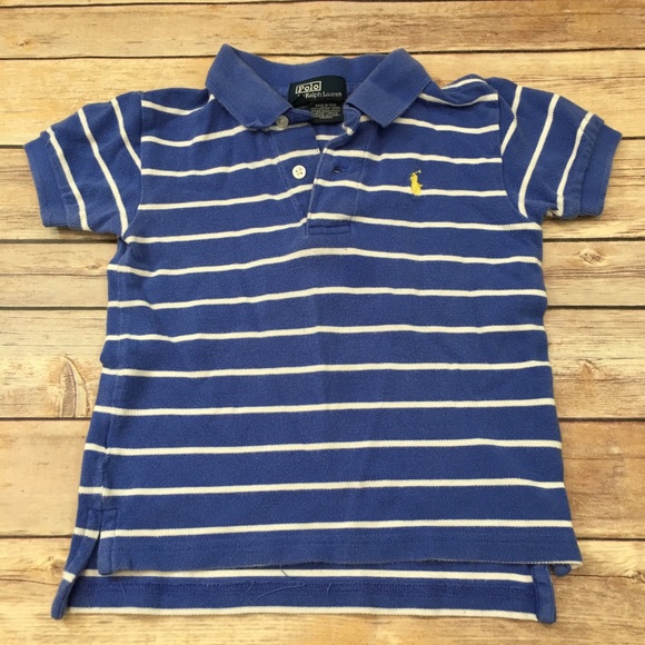 SOLD 24M POLO Boys Striped Short Sleeve polo Shirt - Picture 4 of 6